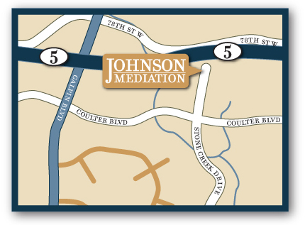 Map to Johnson Mediation, Chanhassan, MN